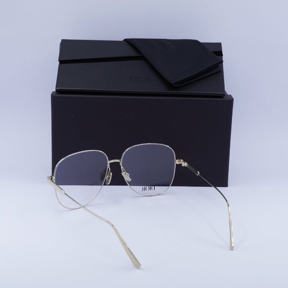 Dior ULTRADIORO A1U A000 Aviator 57mm Eyeglasses - Gold - Picture 4 of 11